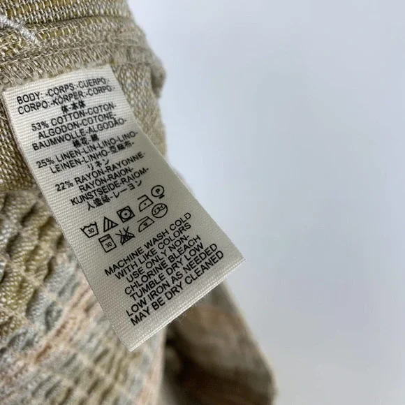 Free People Moonlight Pull On Pants Women’s Size Large Palazzo Pants Linen Blend - Picture 7 of 7